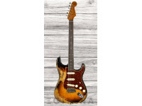 Fender  Limited Edition Roasted 61 Super Heavy Relic Flat-Lam Rosewood Fingerboard Aged 3-Color Sunburst